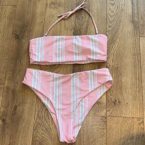 Two piece swim suit size large